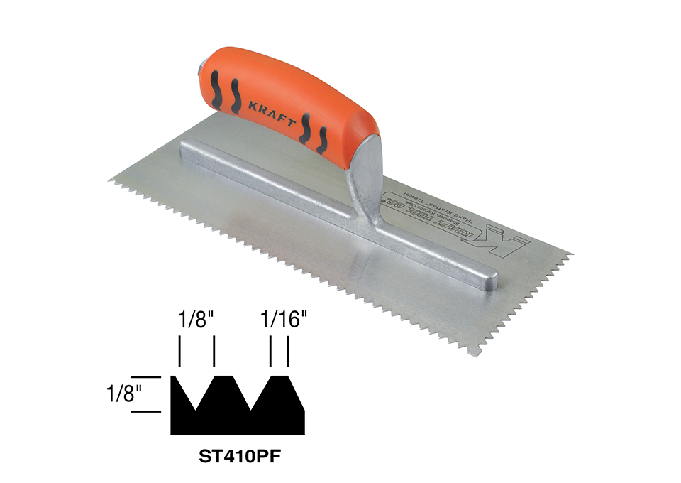 Paleta con Muesca en V 1/8 x 1/8 x 1/16 con manija ProForm ST410PF